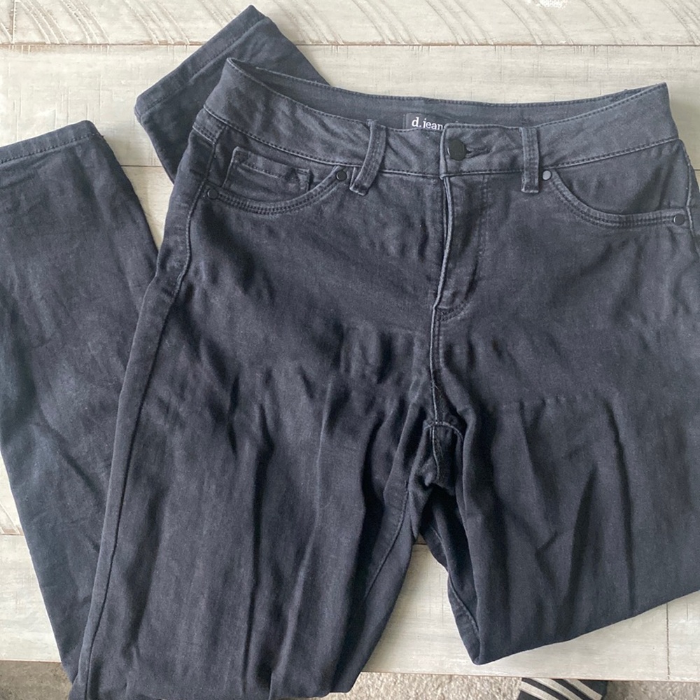 Stretchy Black Skinny D Jeans - Picture 1 of 3